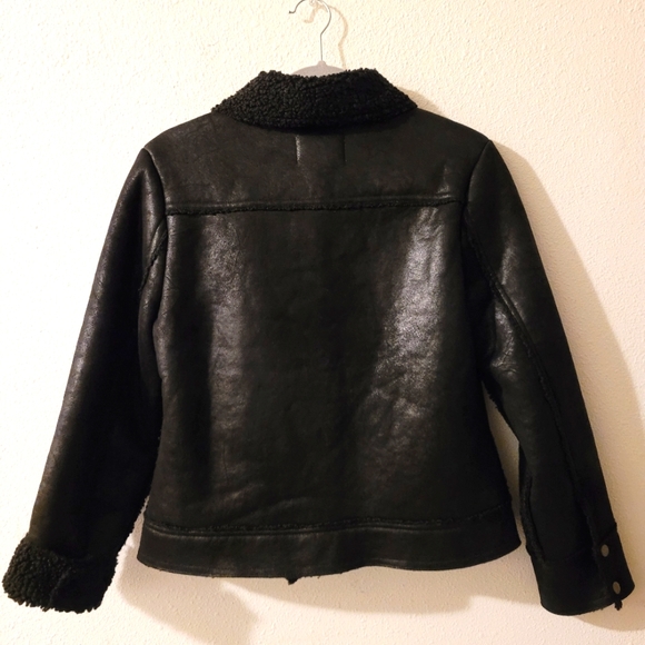 NWT Marrakech Women's Marissa Sherpa Fully Lined Moto/Bikers Jacket Size Small - Picture 12 of 16